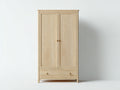 Armarios de madera 120x55x190 cm color natural - Diseño clásico funcional